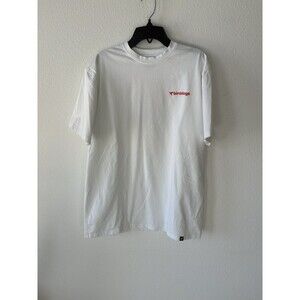 Birddogs Men's White Short Sleeve T-Shirt Hummingbird Graphic Print, Size Large